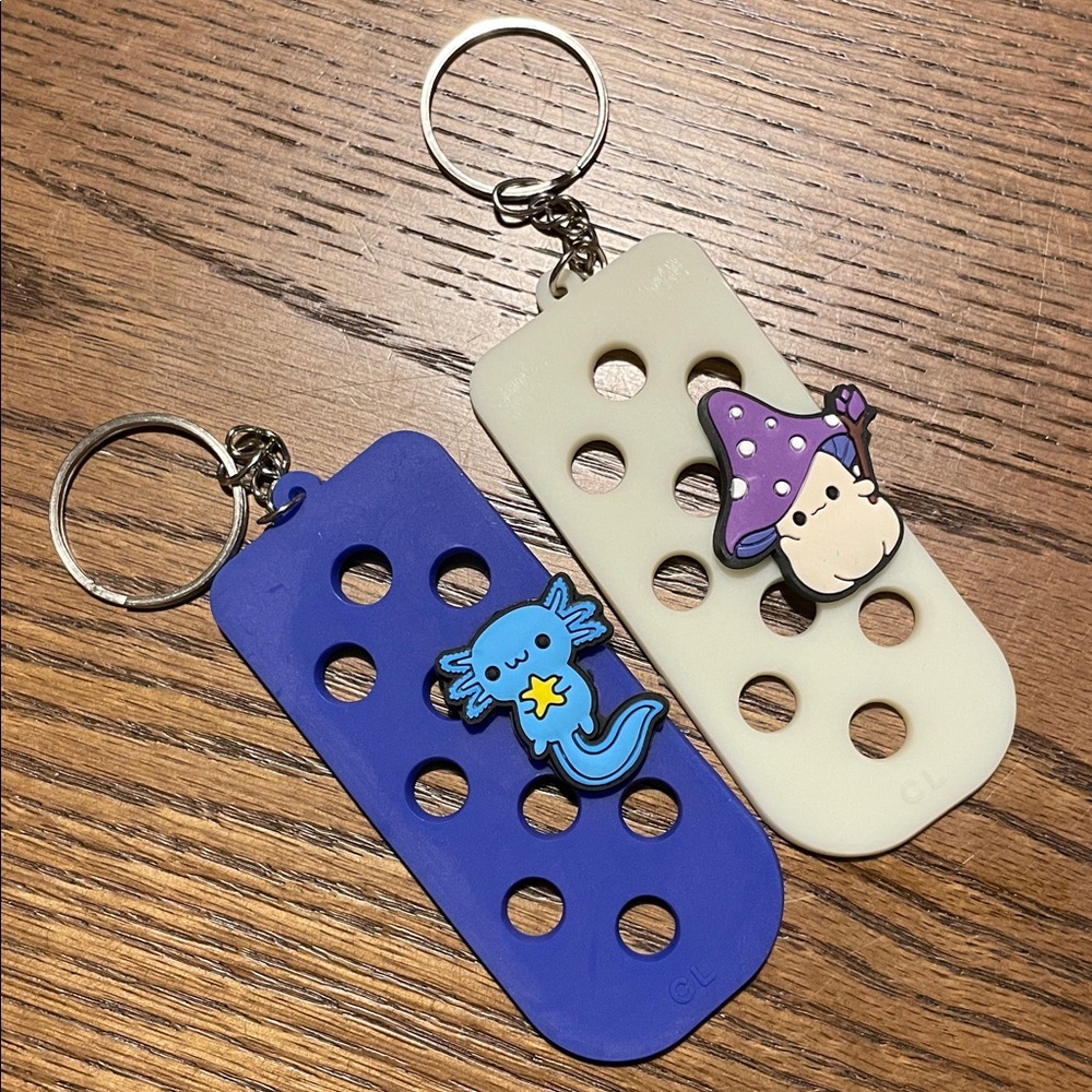 20 - Colorful Silicone Keychain Covers with Charm